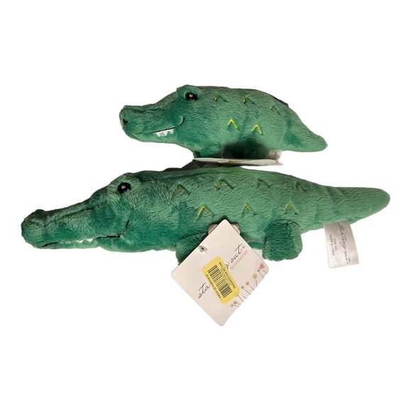 Starting Out Razorback Mother Baby Alligator Rattle Toy Plush Stuff Animal Gund